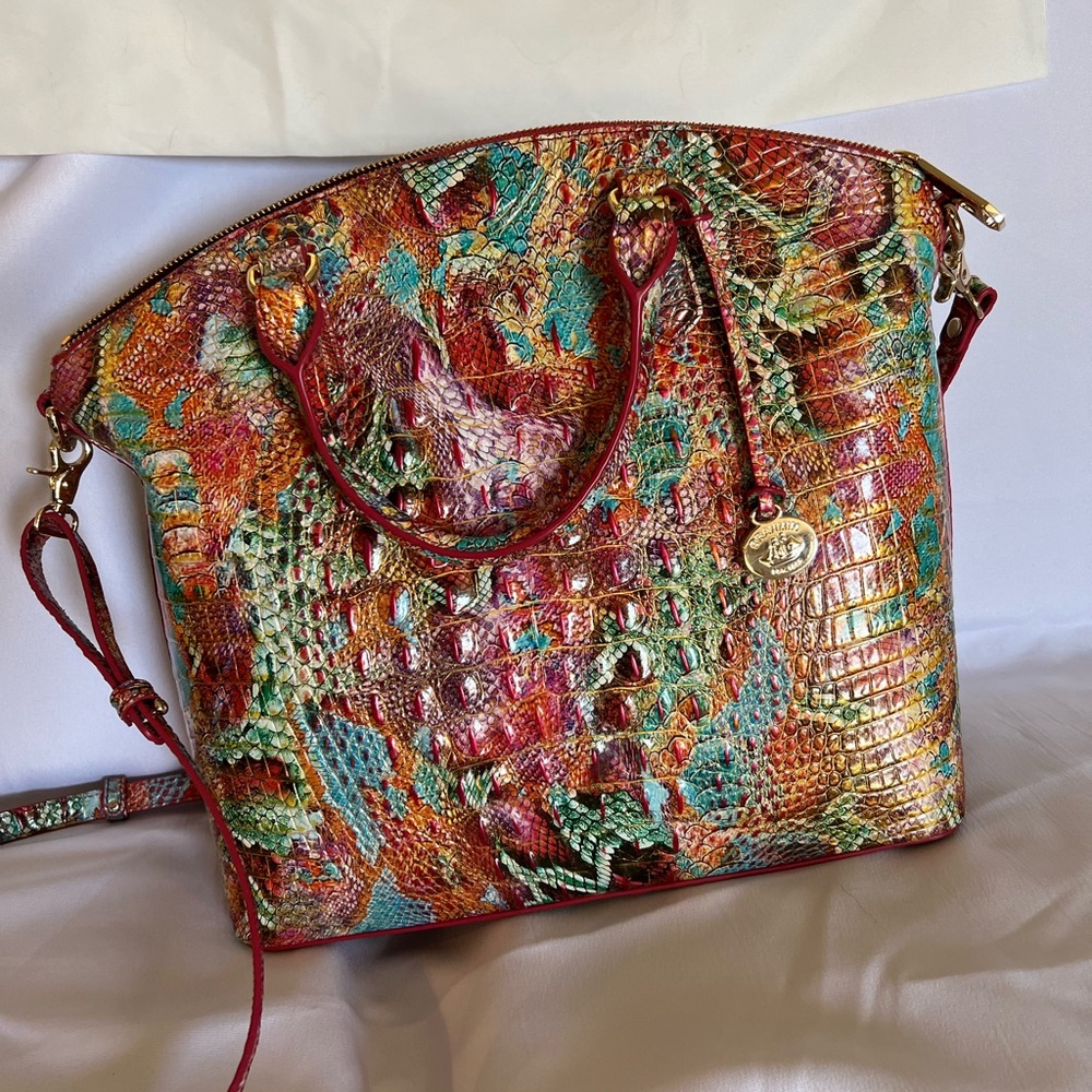 Brahmin multi colored Duxbury Bag